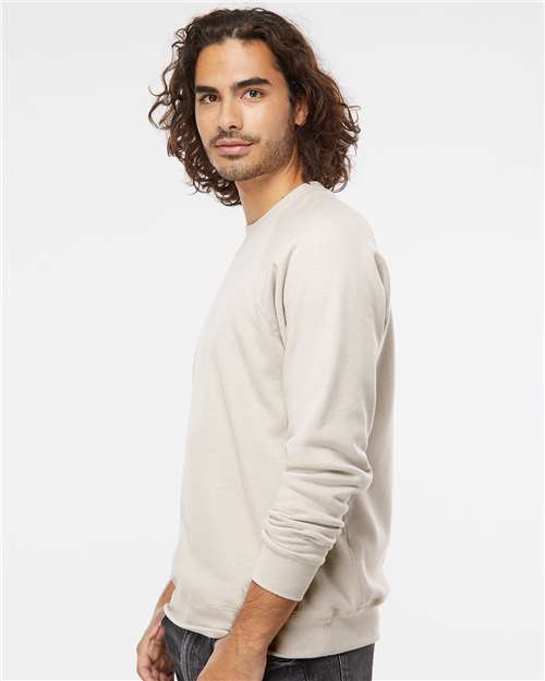 Independent Trading Co. PRM30SBC Unisex Special Blend Raglan Crewneck Sweatshirt - Side view