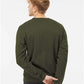 Independent Trading Co. SS3000 Unisex Midweight Crewneck Sweatshirt - Back view