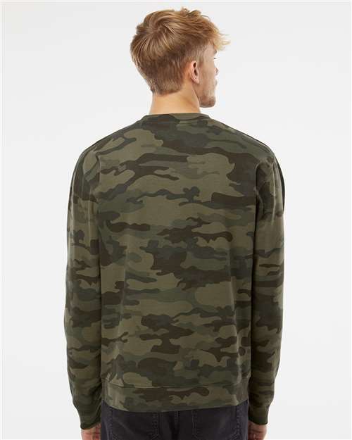 Independent Trading Co. SS3000 Unisex Midweight Crewneck Sweatshirt - Back view