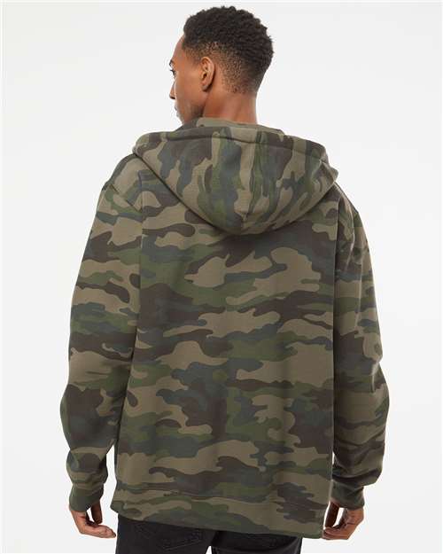 Independent Trading Co. IND4000Z Unisex Heavyweight Full-Zip Hooded Sweatshirt - Back view