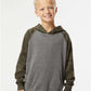 Independent Trading Co. PRM15YSB Youth Lightweight Special Blend Raglan Hooded Sweatshirt - Front view