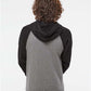 Independent Trading Co. PRM33SBP Unisex Special Blend Raglan Hooded Sweatshirt - Back view