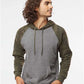Independent Trading Co. PRM33SBP Unisex Special Blend Raglan Hooded Sweatshirt - Front view