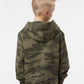 Independent Trading Co. SS4001Y Youth Midweight Hooded Sweatshirt - Back view