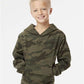 Independent Trading Co. SS4001Y Youth Midweight Hooded Sweatshirt - Front view