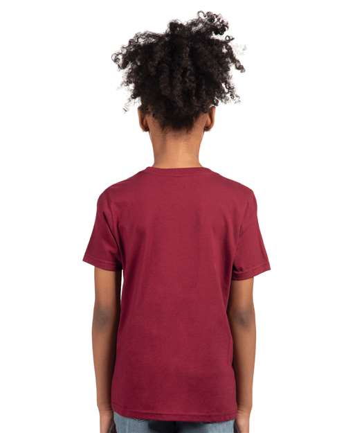 Next Level 3310 Youth Cotton Tee - Back view