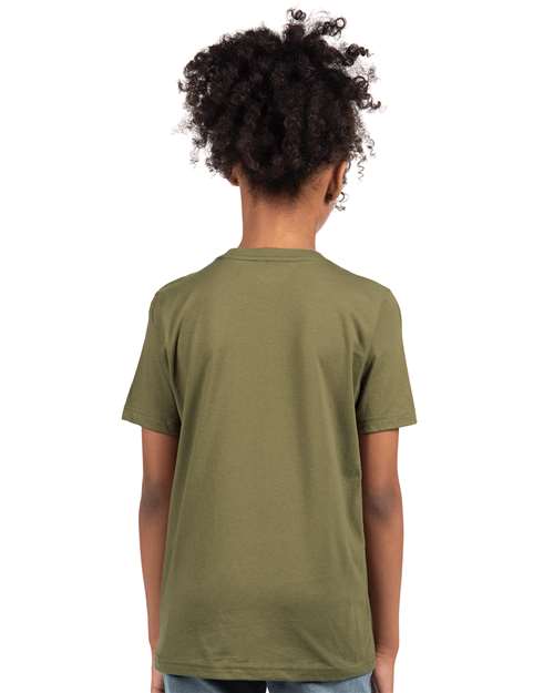 Next Level 3310 Youth Cotton Tee - Back view