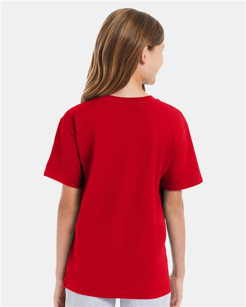 Hanes 498Y Youth Perfect-T T-Shirt - Back view