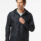 Independent Trading Co. EXP54LWZ Men's Lightweight Windbreaker Full-Zip Jacket - Front view