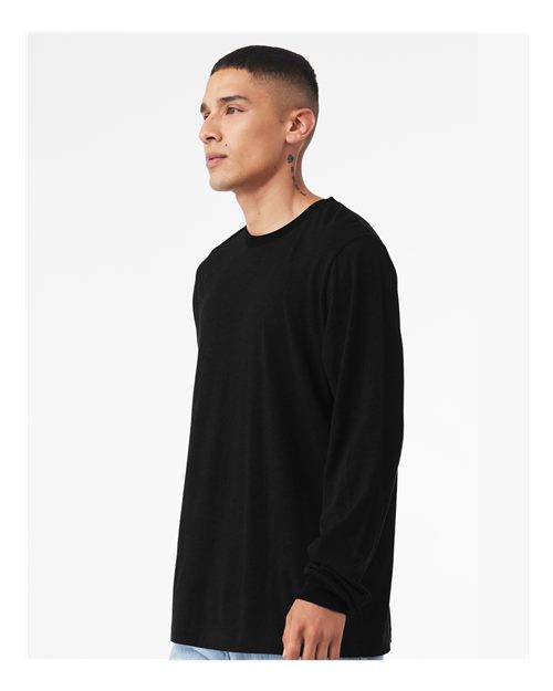 BELLA  CANVAS 3501 Unisex Jersey Long Sleeve Tee - Side view