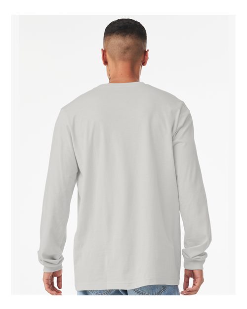 BELLA  CANVAS 3501 Unisex Jersey Long Sleeve Tee - Back view
