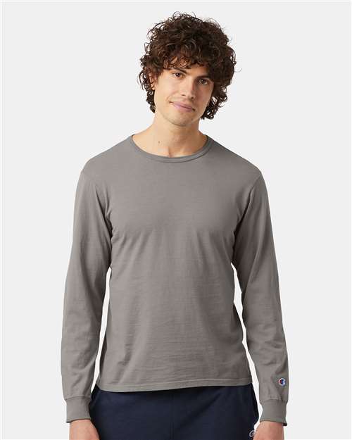 Champion CD200 Unisex Garment-Dyed Long Sleeve T-Shirt
