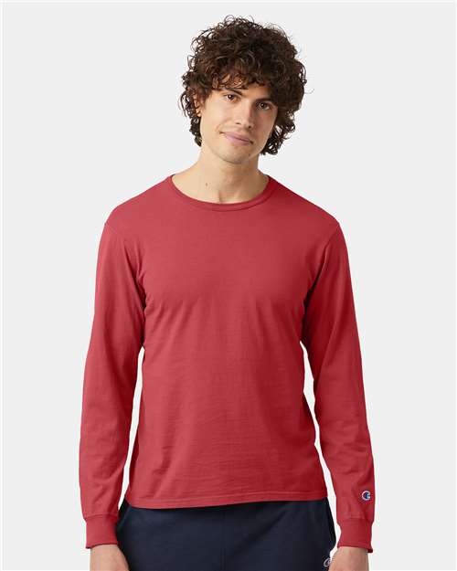 Champion CD200 Unisex Garment-Dyed Long Sleeve T-Shirt