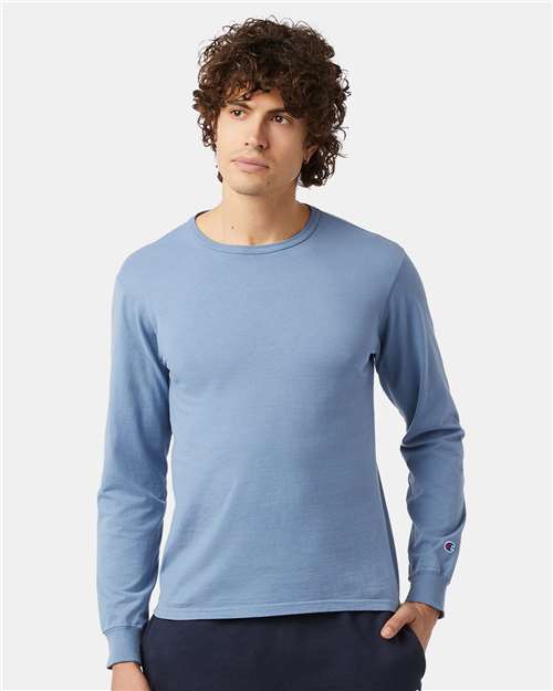 Champion CD200 Unisex Garment-Dyed Long Sleeve T-Shirt