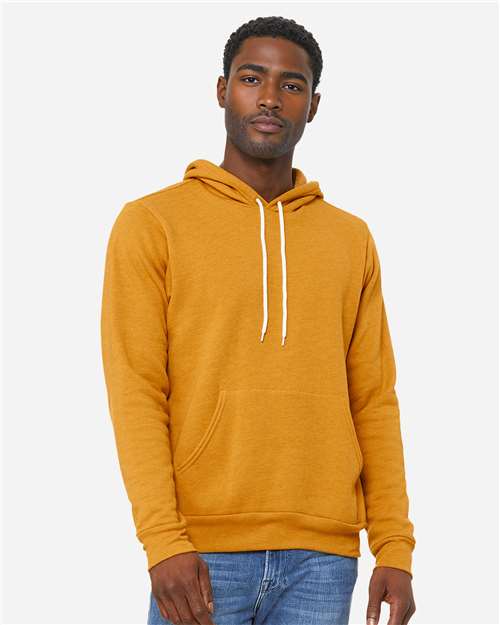 BELLA  CANVAS 3719 Unisex Sponge Fleece Hoodie Sweatshirt - Front view