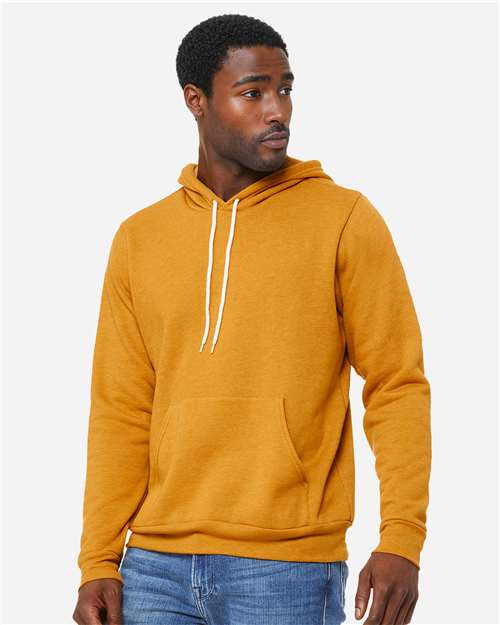 BELLA  CANVAS 3719 Unisex Sponge Fleece Hoodie Sweatshirt - Side view