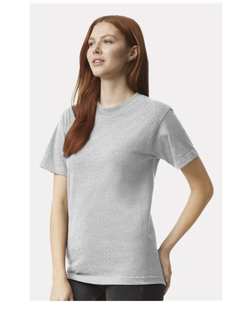 American Apparel 1301 Unisex Heavyweight Cotton Tee - Side view