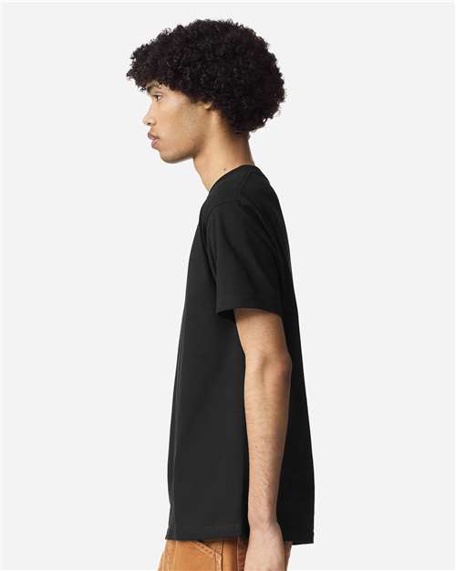 American Apparel 1301 Unisex Heavyweight Cotton Tee - Side view