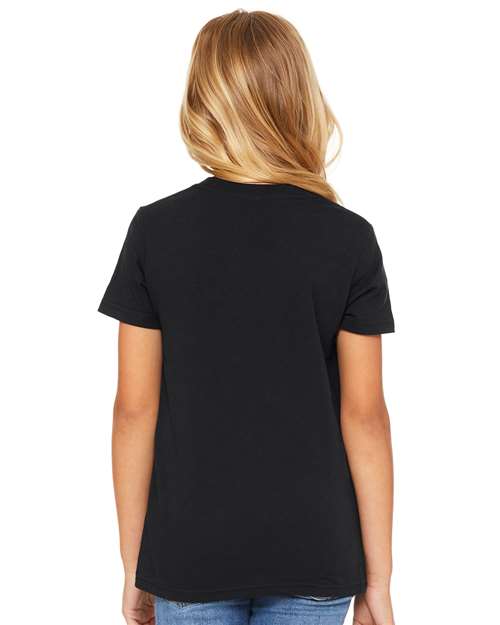 BELLA  CANVAS 3001Y Youth Jersey Tee - Back view
