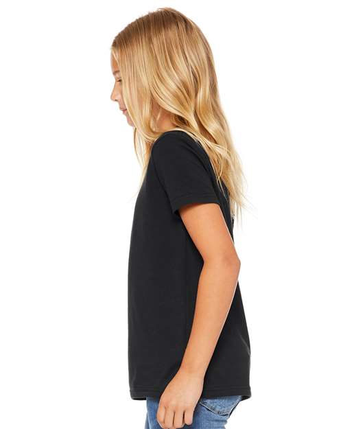 BELLA  CANVAS 3001Y Youth Jersey Tee - Side view