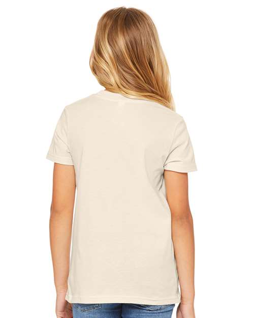 BELLA  CANVAS 3001Y Youth Jersey Tee - Back view