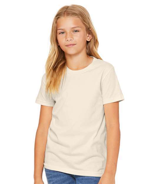 BELLA  CANVAS 3001Y Youth Jersey Tee - Front view
