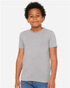 BELLA  CANVAS 3413Y Youth Triblend Tee - Front view