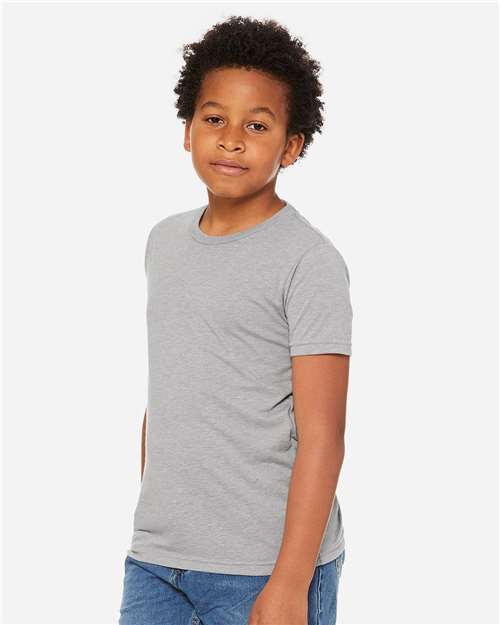BELLA  CANVAS 3413Y Youth Triblend Tee - Side view