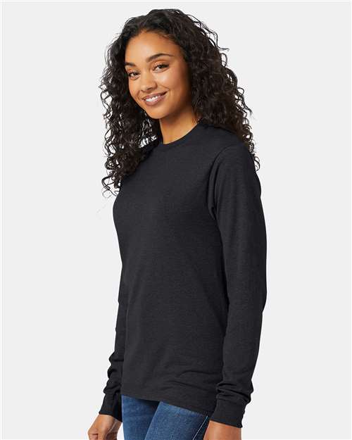 Hanes 5286 Unisex Essential-T Long Sleeve T-Shirt - Side view