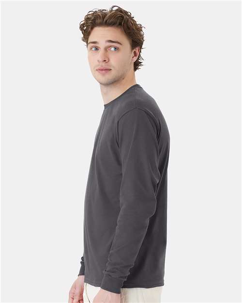 Hanes 5286 Unisex Essential-T Long Sleeve T-Shirt - Side view
