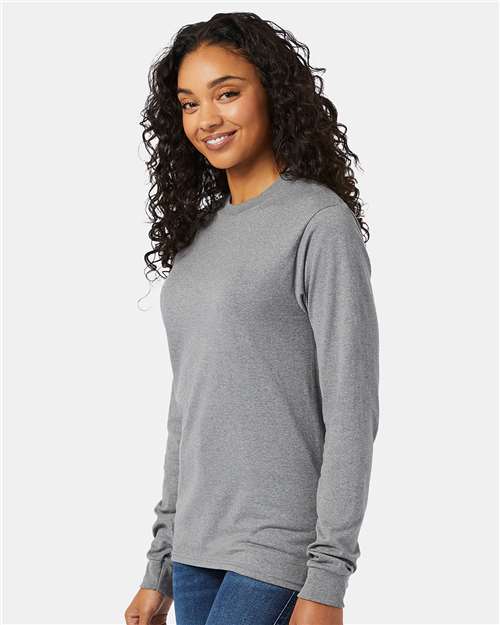 Hanes 5286 Unisex Essential-T Long Sleeve T-Shirt - Side view