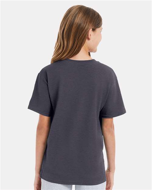 Hanes 498Y Youth Perfect-T T-Shirt - Back view