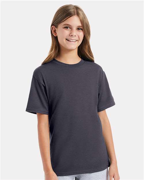 Hanes 498Y Youth Perfect-T T-Shirt - Front view