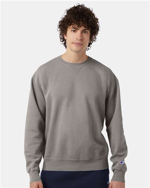 Champion CD400 Unisex Garment-Dyed Crewneck Sweatshirt
