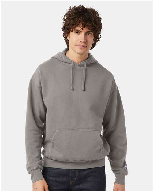 Champion CD450 Unisex Garment-Dyed Hooded Sweatshirt