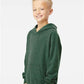 Independent Trading Co. PRM15YSB Youth Lightweight Special Blend Raglan Hooded Sweatshirt - Side view