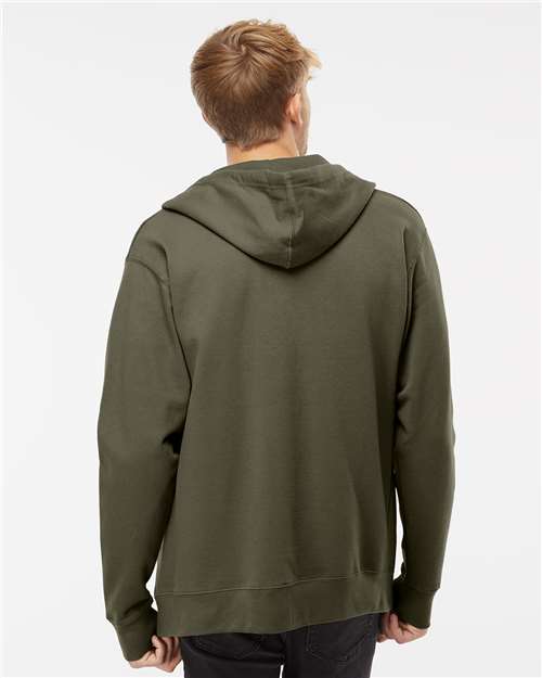 Independent Trading Co. SS4500Z Unisex Midweight Full-Zip Hooded Sweatshirt - Back view