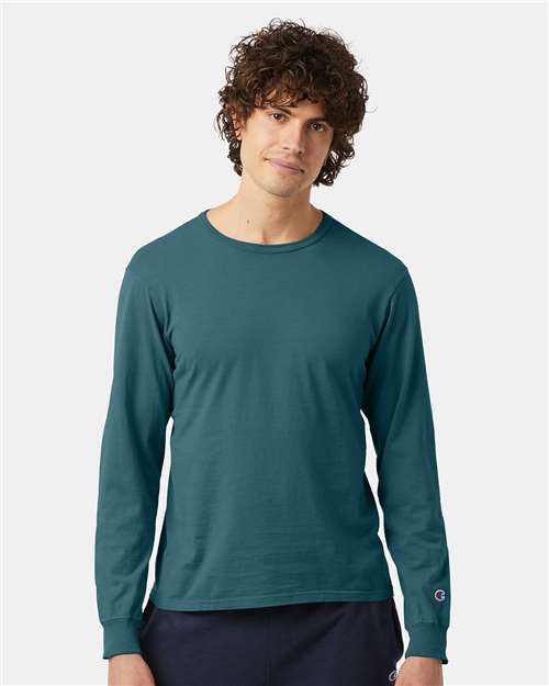 Champion CD200 Unisex Garment-Dyed Long Sleeve T-Shirt