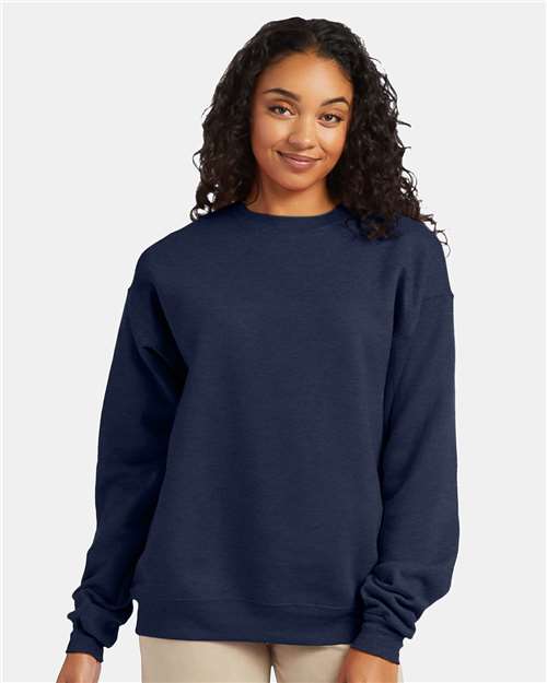 Hanes P160 Unisex EcoSmart? Crewneck Sweatshirt - Front view