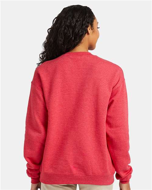 Hanes P160 Unisex EcoSmart? Crewneck Sweatshirt - Back view