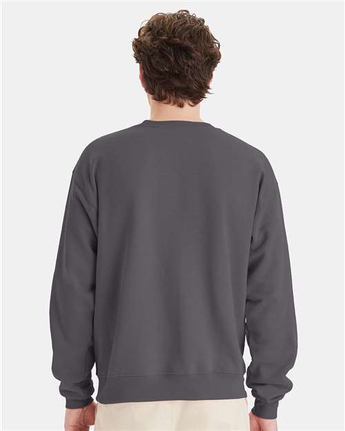 Hanes P160 Unisex EcoSmart? Crewneck Sweatshirt - Back view