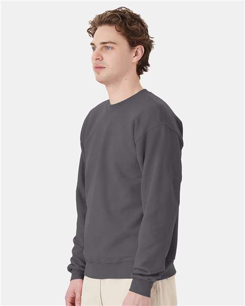 Hanes P160 Unisex EcoSmart? Crewneck Sweatshirt - Side view