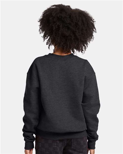 Hanes P360 Youth EcoSmart? Crewneck Sweatshirt - Back view