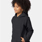 Hanes P473 Youth EcoSmart? Hooded Sweatshirt - Side view