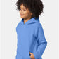 Hanes P473 Youth EcoSmart? Hooded Sweatshirt - Side view