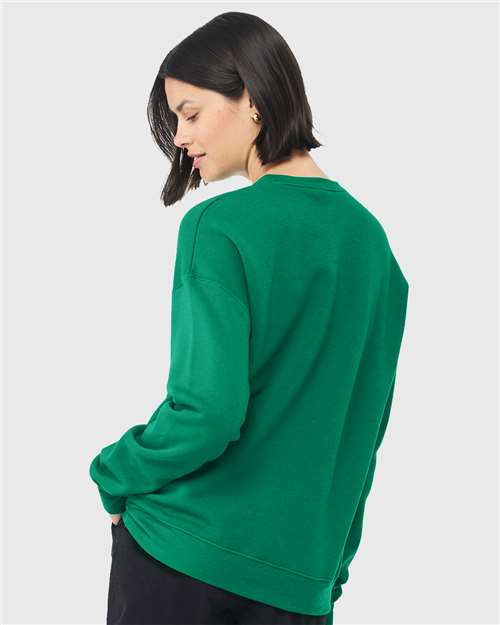 BELLA  CANVAS 3945 Unisex Sponge Fleece Drop Shoulder Crewneck Sweatshirt - Back view