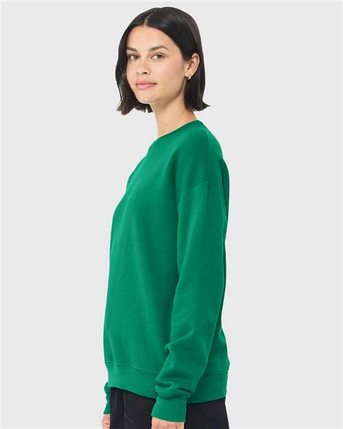 BELLA  CANVAS 3945 Unisex Sponge Fleece Drop Shoulder Crewneck Sweatshirt - Side view