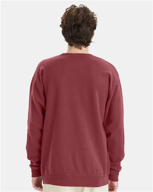ComfortWash by Hanes GDH400 Unisex Garment-Dyed Crewneck Sweatshirt - Back view
