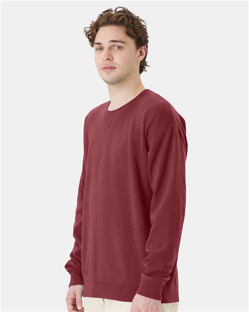 ComfortWash by Hanes GDH400 Unisex Garment-Dyed Crewneck Sweatshirt - Side view