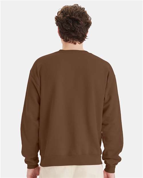 Hanes P160 Unisex EcoSmart? Crewneck Sweatshirt - Back view
